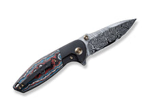 WE Knife Nitro Mini Black Titanium Nebula Carbon Damascus