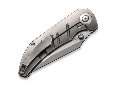 WE Knife Riff-Raff Polished Bead Blasted Titanium