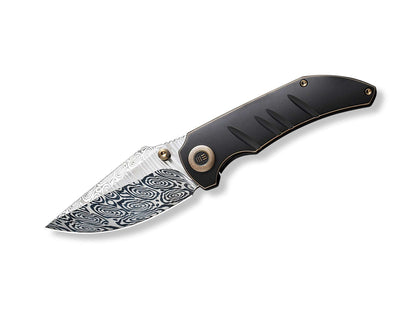 WE Knife Riff-Raff Bronze & Black Titanium Damascus
