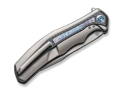 WE Knife Zonda Titanium Grey Twill CF Flamed