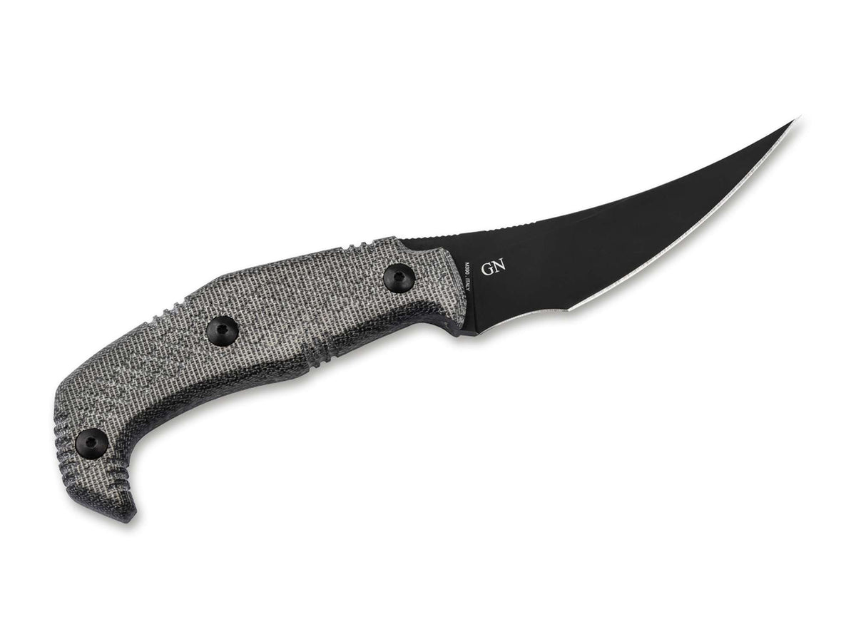 Bastinelli Knives Yummy Micarta Black DLC