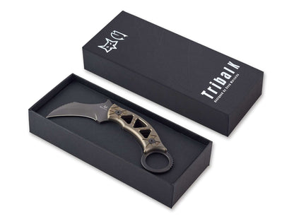 Fox Knives Tribal K Fixed Titanium Bronze Black PVD