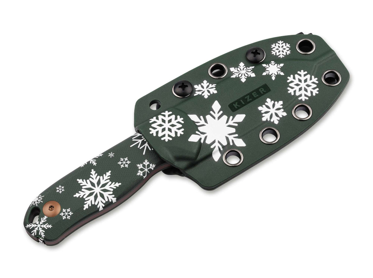Kizer Drop Bear Fixed Christmas Knife