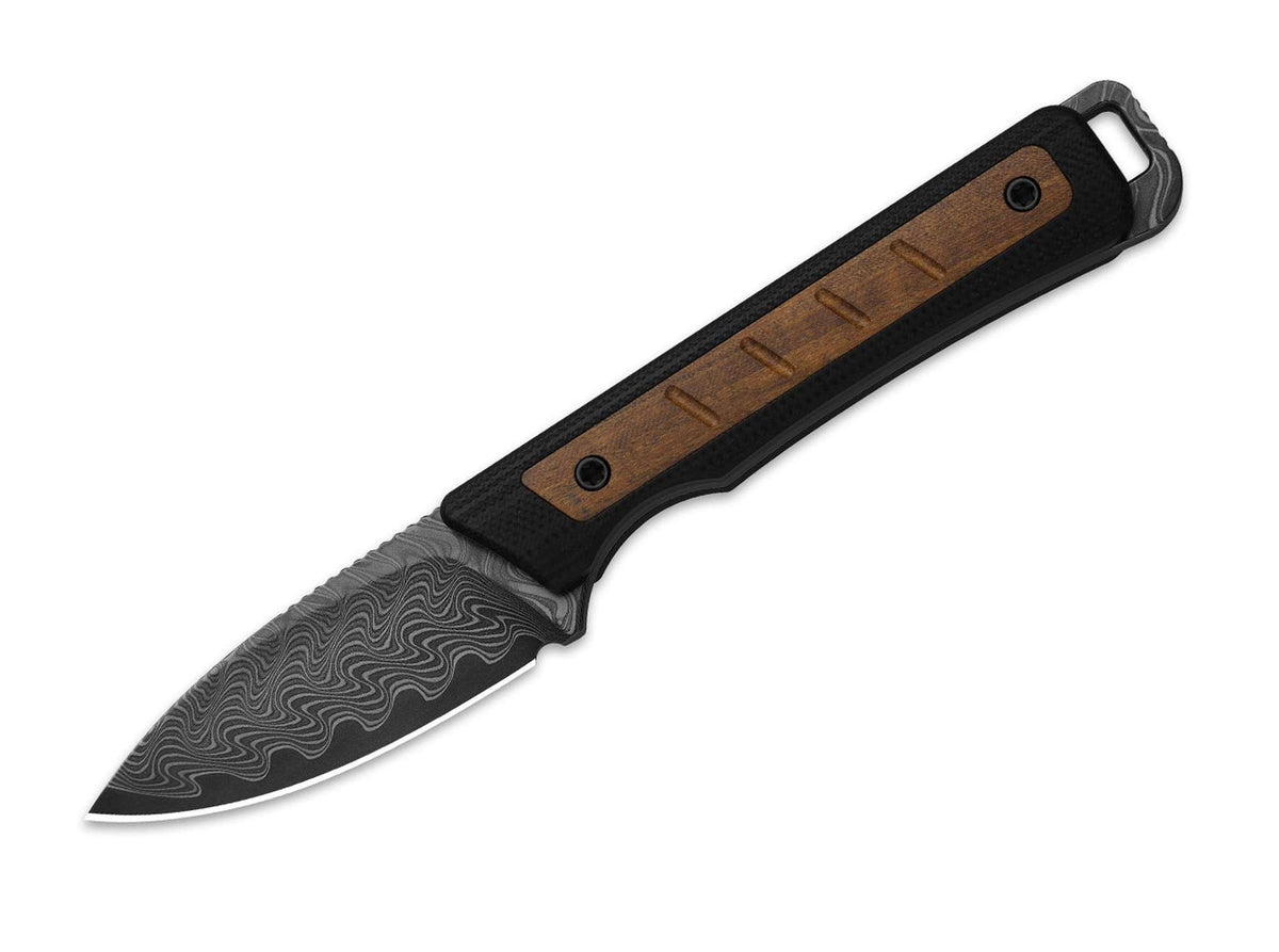 Kizer Whiskey Jack Damascus Black G10 & Mkuruti