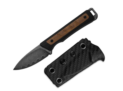 Kizer Whiskey Jack Damascus Black G10 & Mkuruti