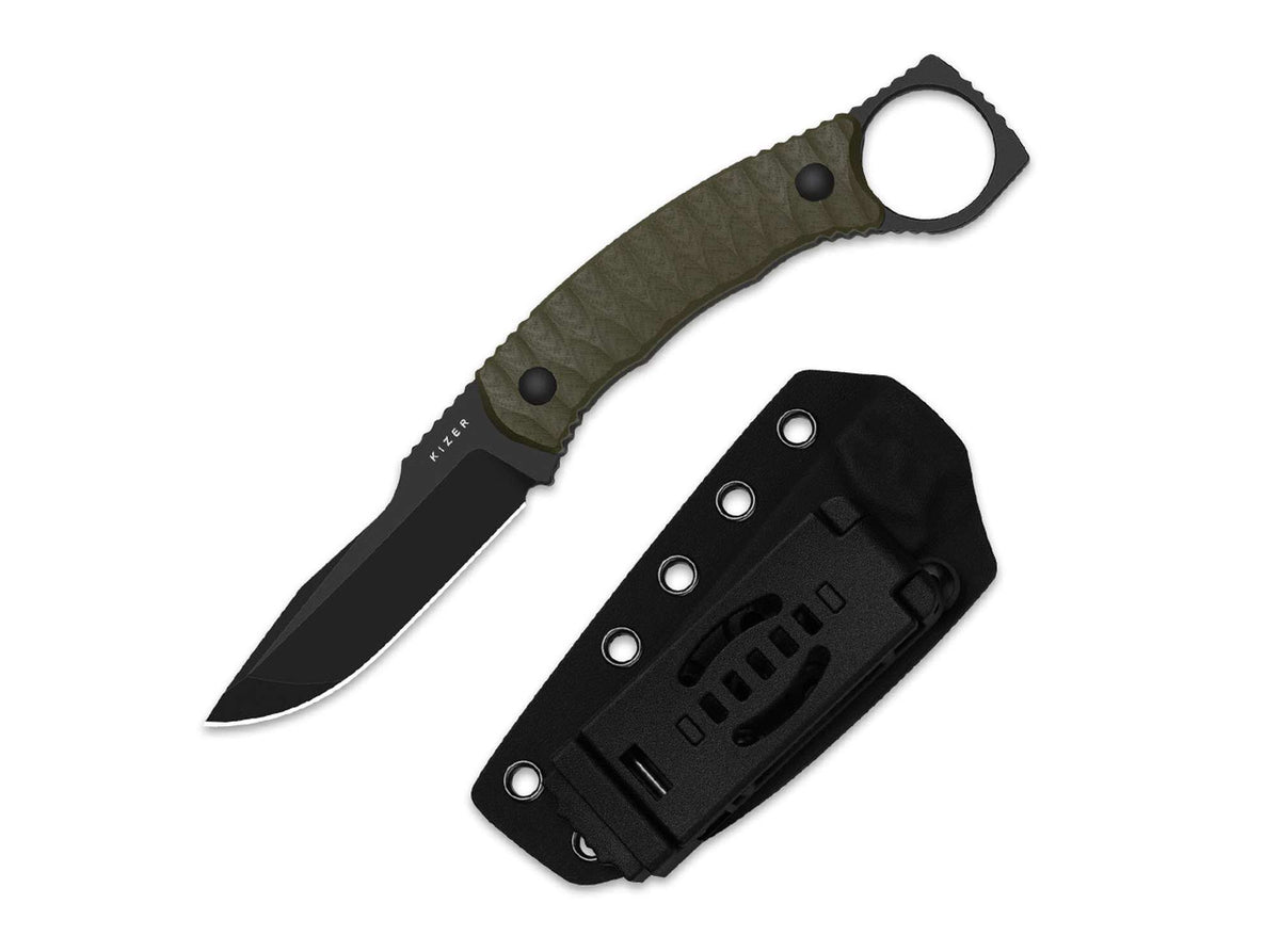 Kizer Billy Bones AEB-L Green G10 PVD