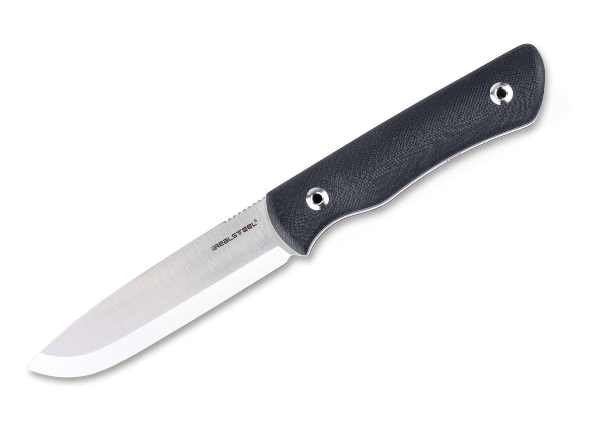 Real Steel Bushcraft Plus II 14C28N Black G10 Scandi