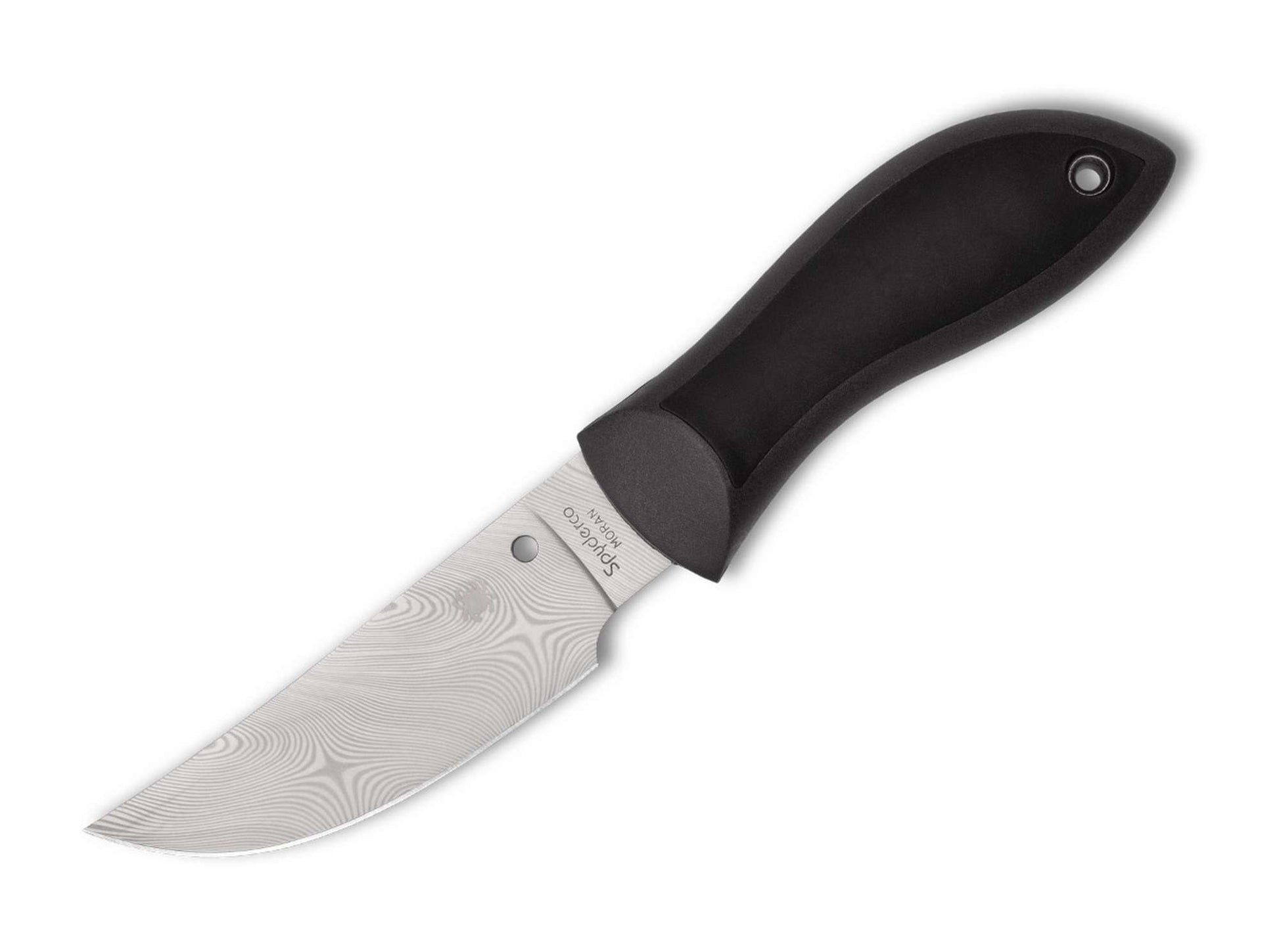 Spyderco Moran Upswept Gray Damasteel Sprint Run