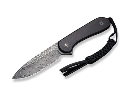 CIVIVI Fixed Blade Elementum Ebony Damascus