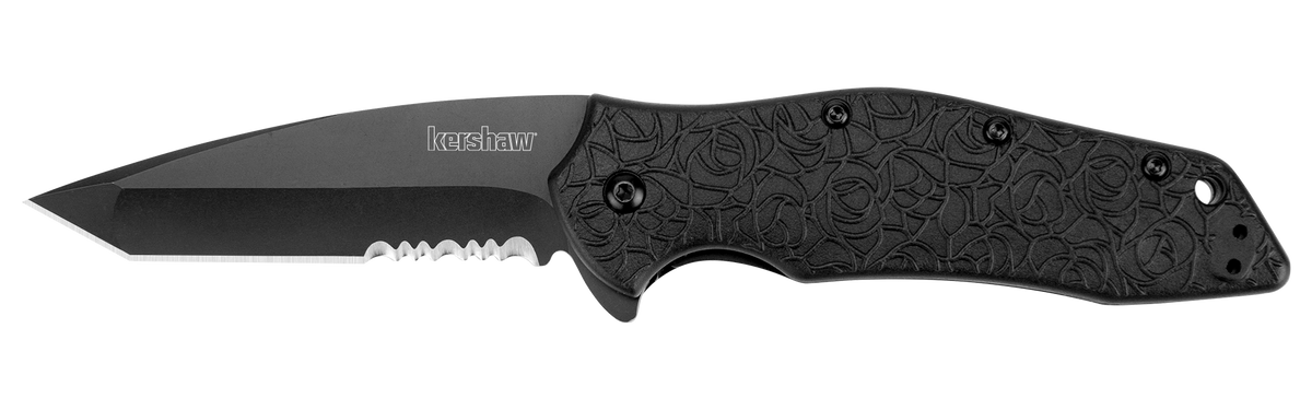 Kershaw Kuro Tanto Black Serrated