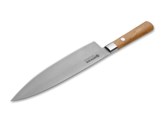 Böker Manufaktur Solingen Damast Olive Chefmesser Klein