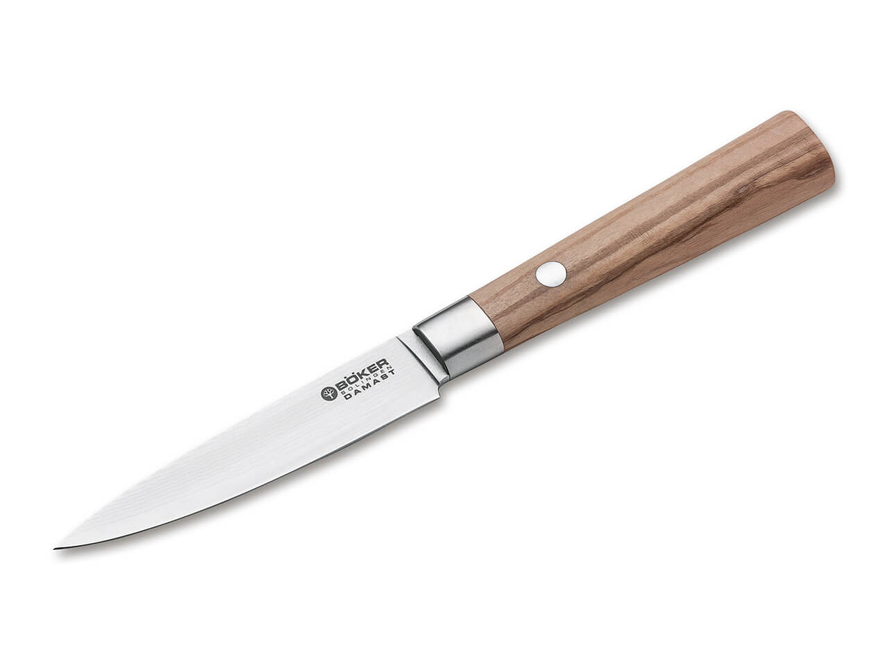 Böker Manufaktur Solingen Damast Olive Spickmesser