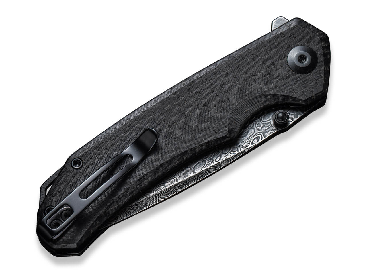 CIVIVI Brazen Damascus Micarta Black