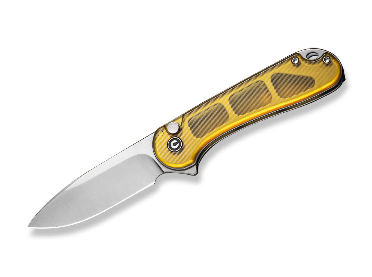 CIVIVI Button Lock Elementum II Ultem Amber