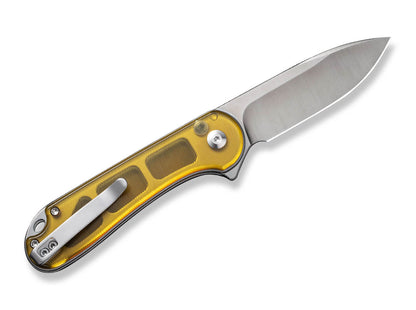 CIVIVI Button Lock Elementum II Ultem Amber