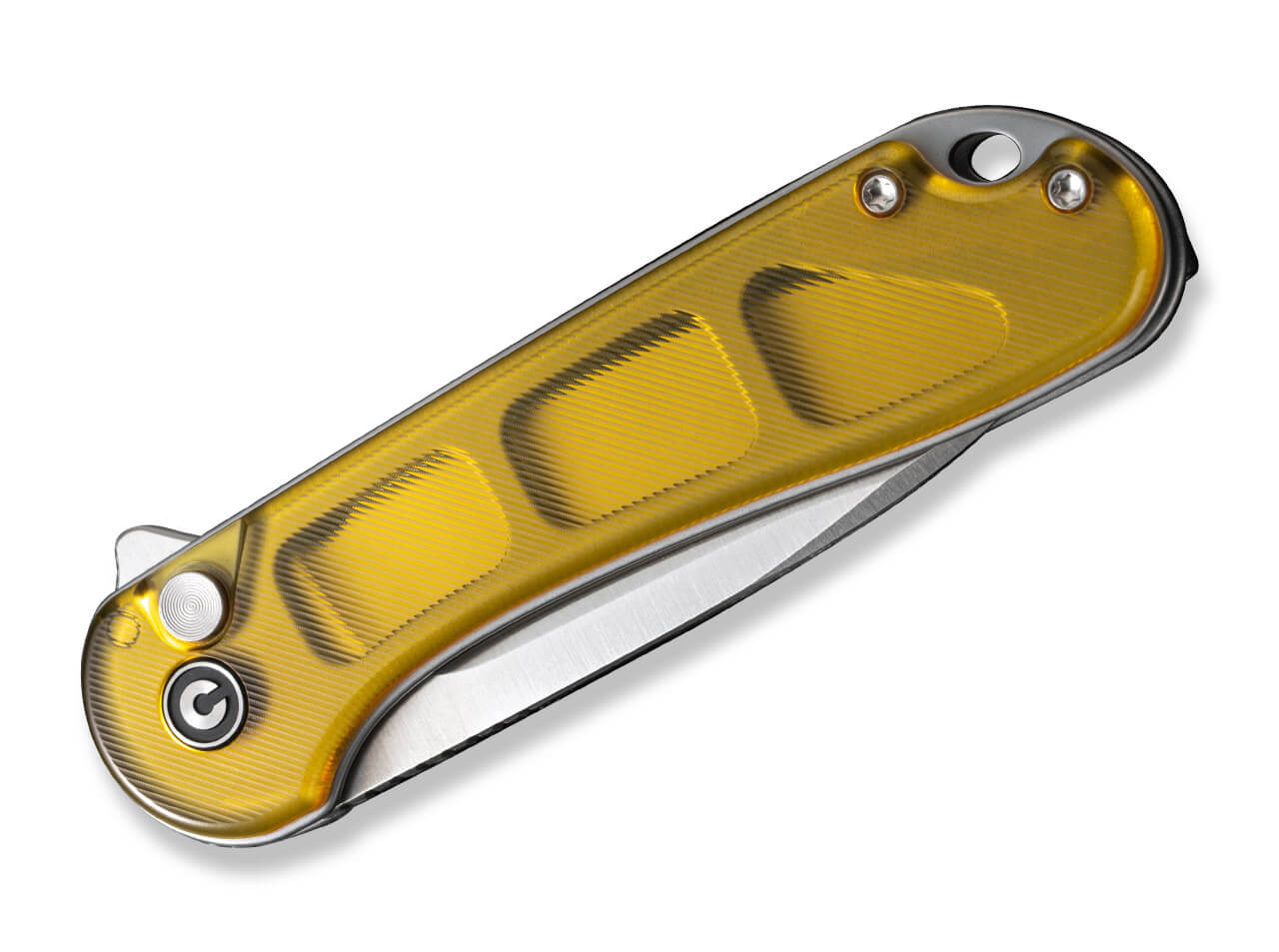 CIVIVI Button Lock Elementum II Ultem Amber
