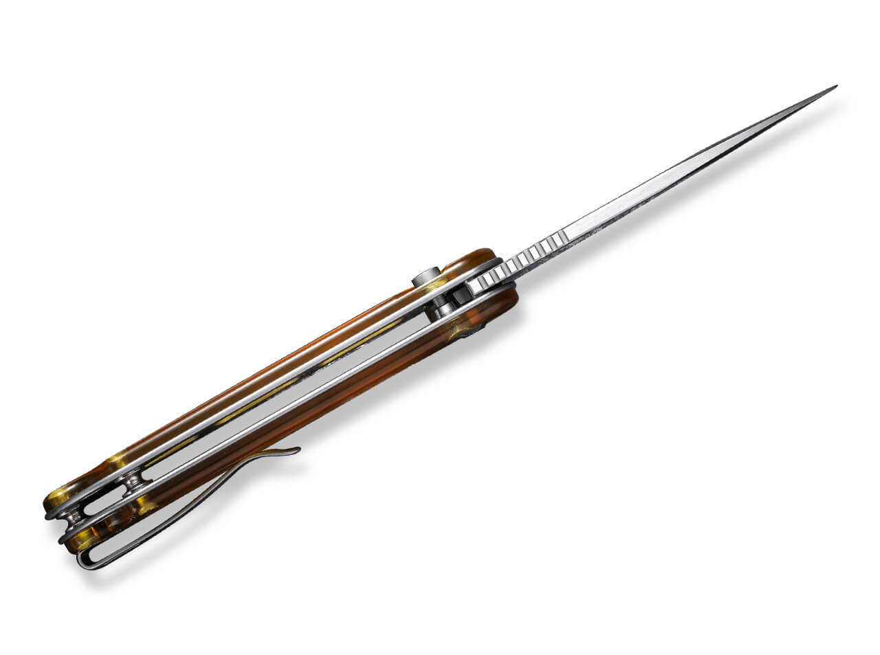 CIVIVI Button Lock Elementum II Ultem Amber