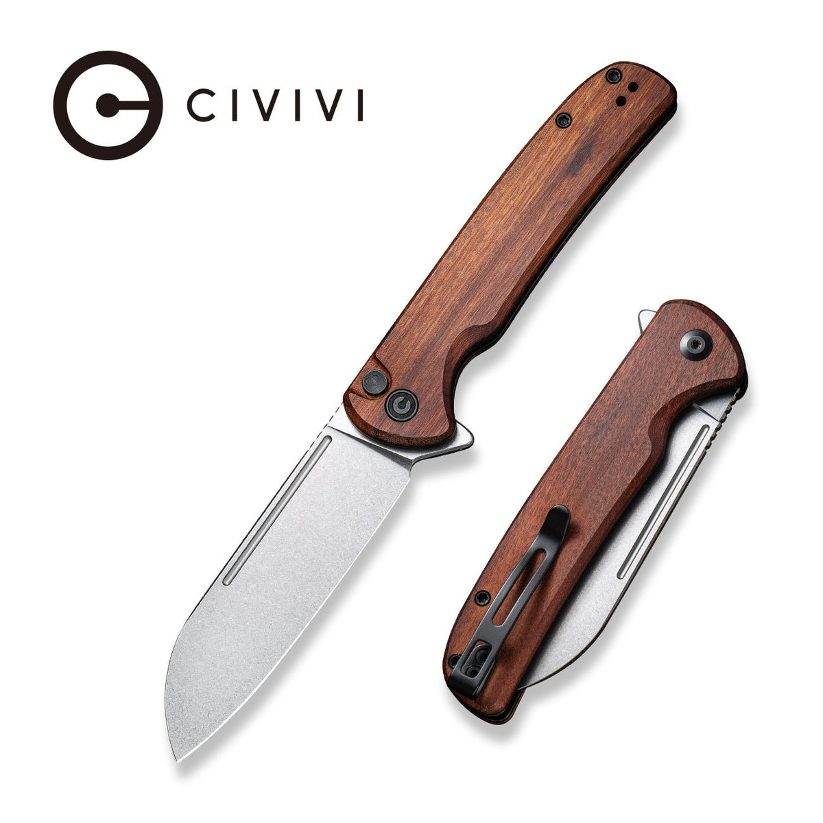 CIVIVI Chevalier C20022-3 Cuibourtia wood 14C28N stonewashed