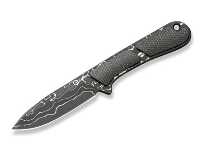 CIVIVI Mini Elementum Fixed Micarta Dark Green Damascus
