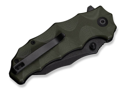 CIVIVI Natterjack 14C28N OD Green G10 Black Stonewashed