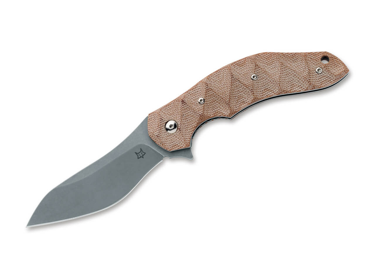 Fox Knives Flipper N690 Natural Micarta