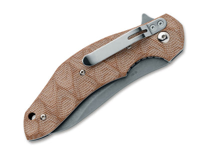 Fox Knives Flipper N690 Natural Micarta