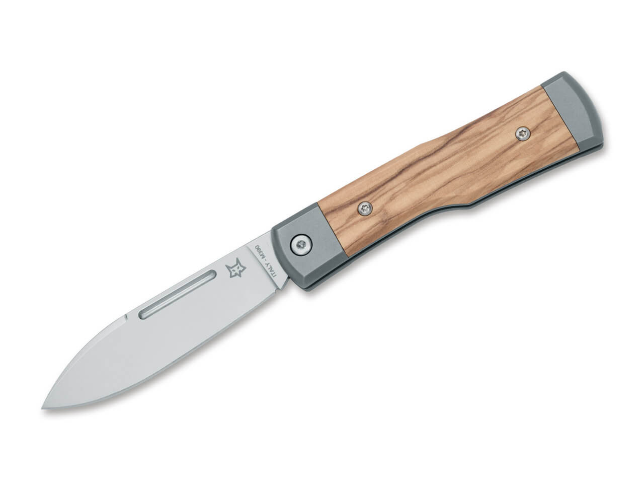 Fox Knives Gunstock M390 Ti Olive Wood