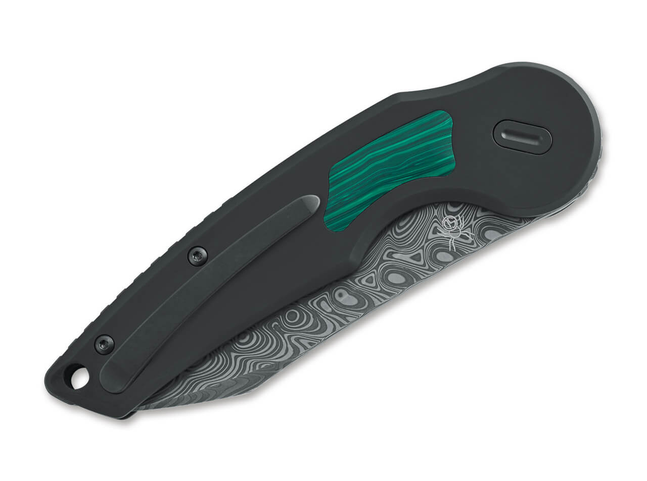 Fox Knives Jupiter Titanium Malachite Damascus