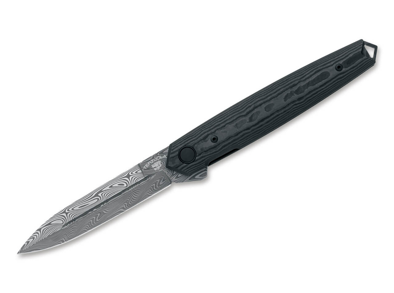 Fox Knives Terzuola Pacifico Damascus Black Camo CF