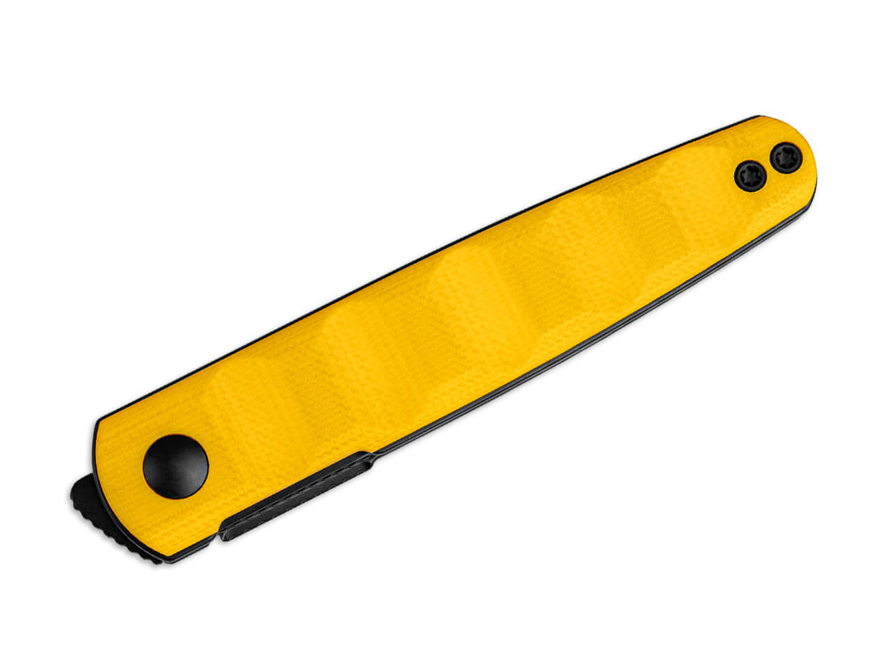 Kizer Bamboo Nitro-V Black PVD Yellow G10