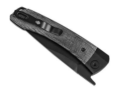Kizer Mini Momo 154CM Aluminum & Micarta All Black