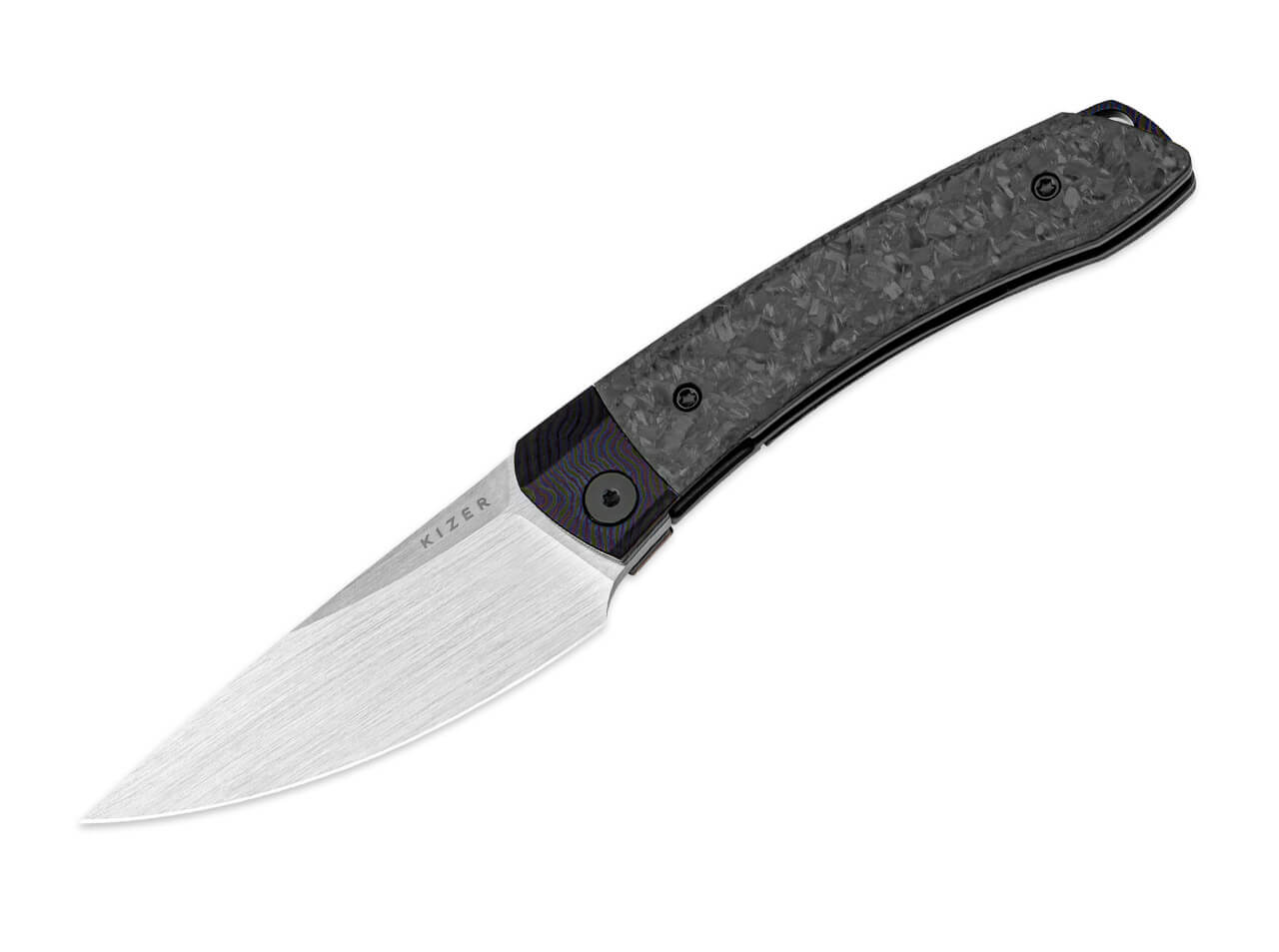 Kizer Mini MoMo M390 Ti Marble CF