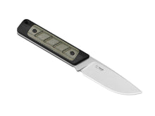 Kizer Smolt 14C28N Black G10 & Green Micarta