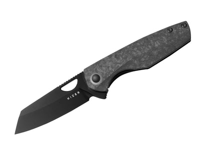 Kizer Sparrow S45VN Ti Marble CF Grey