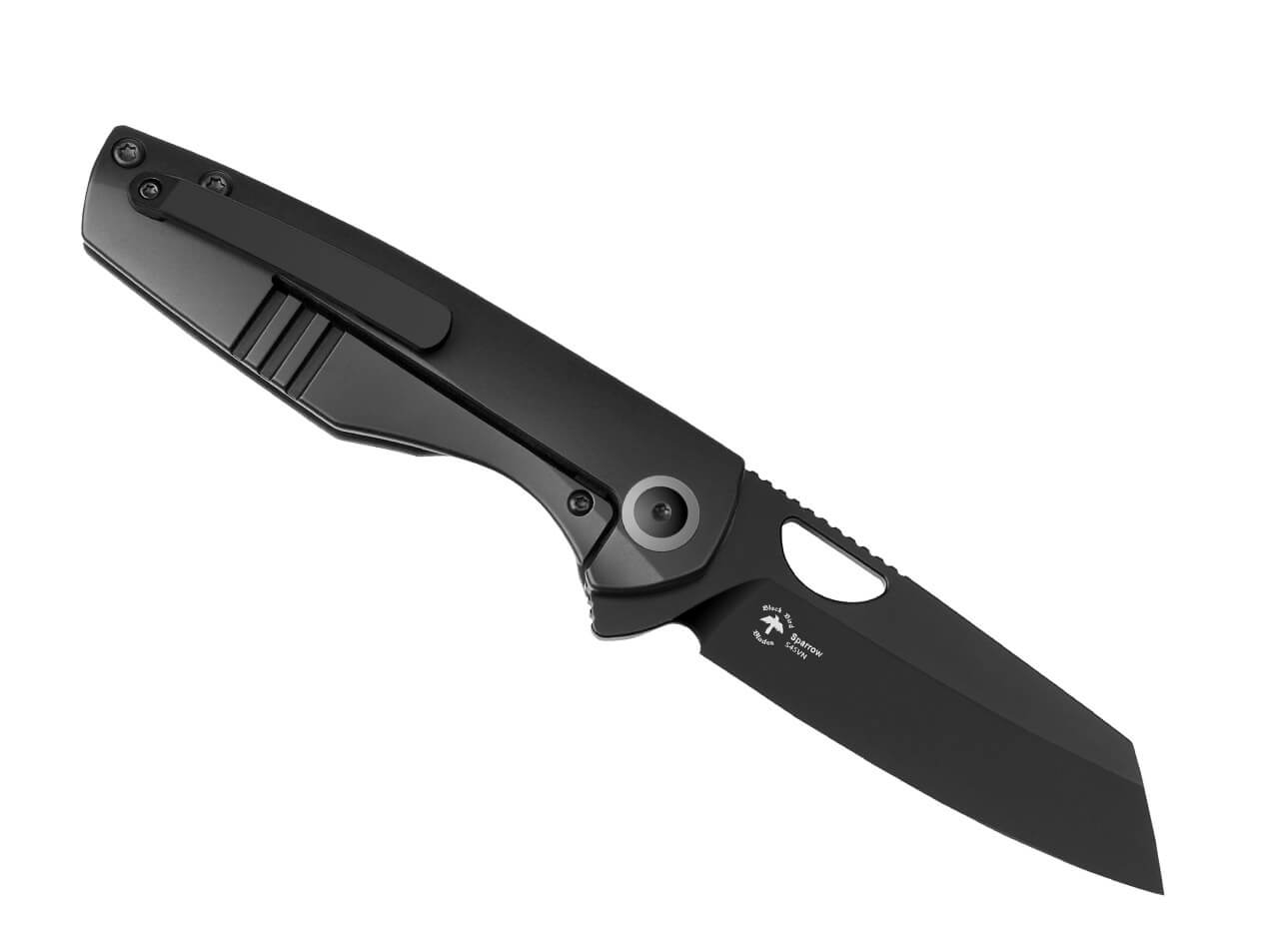 Kizer Sparrow S45VN Ti Marble CF Grey