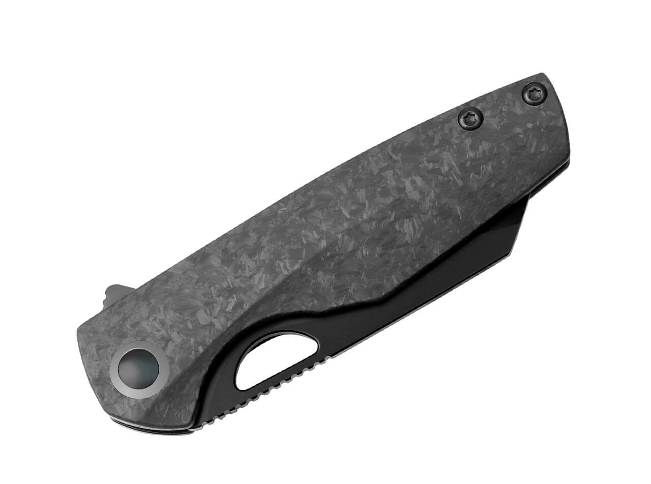 Kizer Sparrow S45VN Ti Marble CF Grey