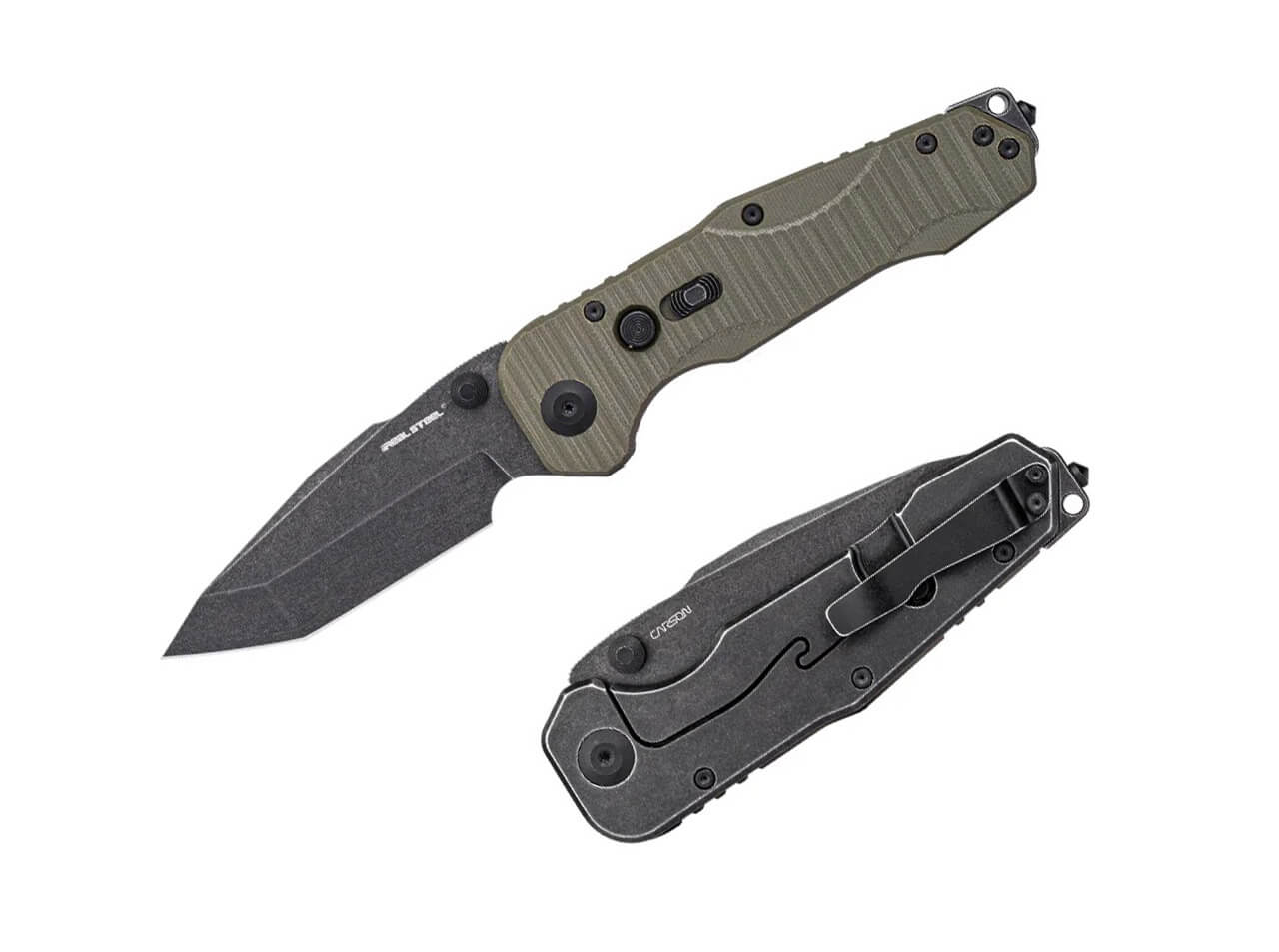 Real Steel Evolution Ironclad Tanto D2 Steel & Green G10